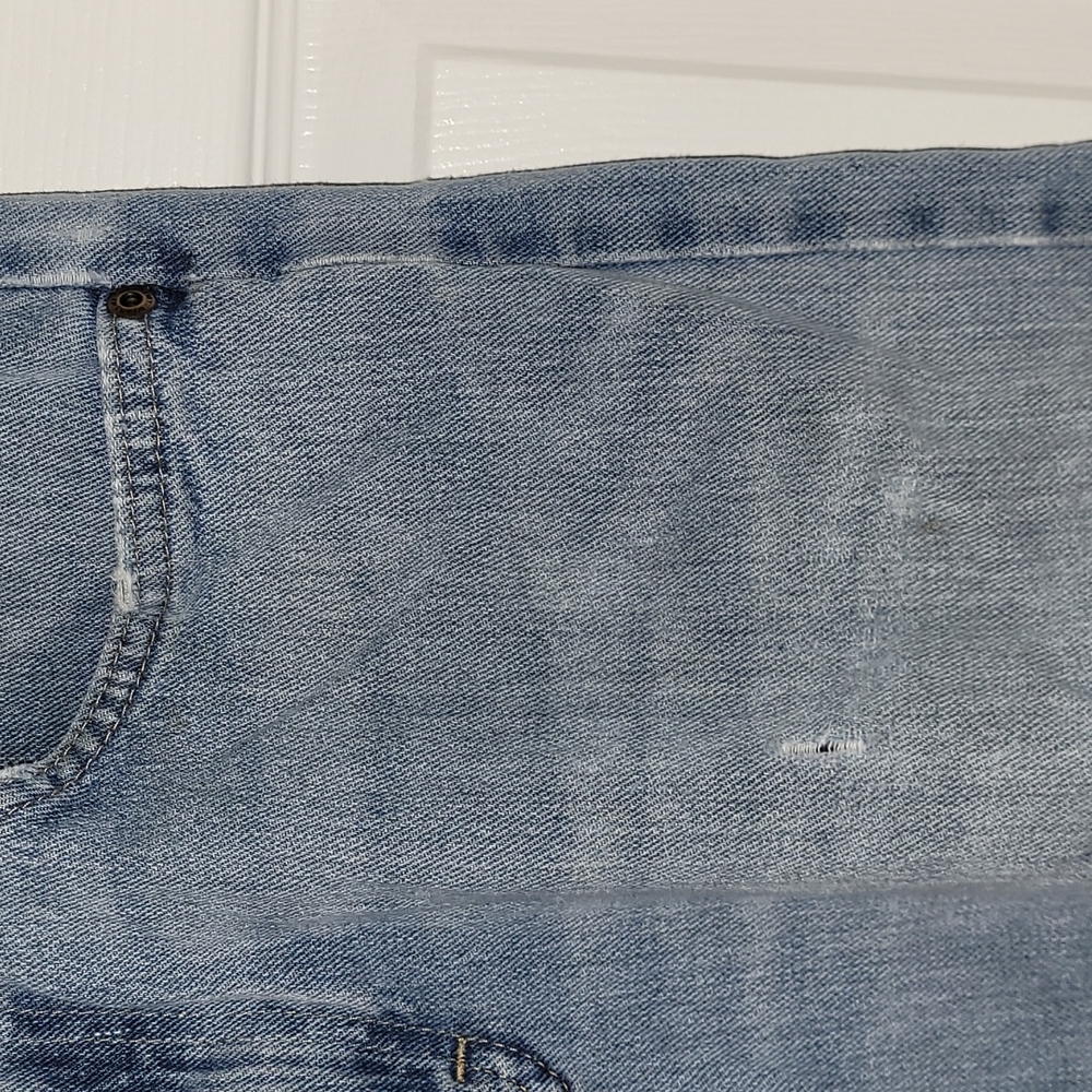 Wrangler Men's Rugged Light Denim Blue 5 Pocket Jeans Regular Fit 30 x 32 Cotton - Picture 5 of 8